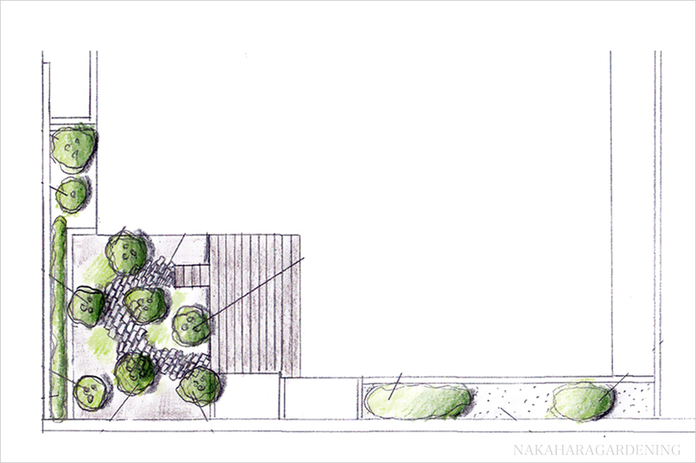 庭づくりデザイン図面